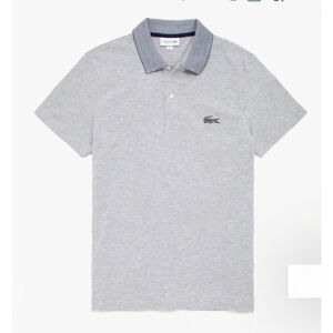 Men's Lacoste Gray Regular Fit Polo Shirt XL